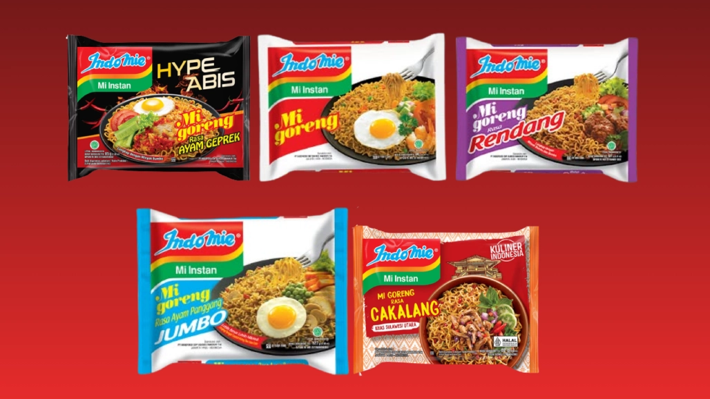 Berbagai varian Indomie goreng. Source: dok.Indomie