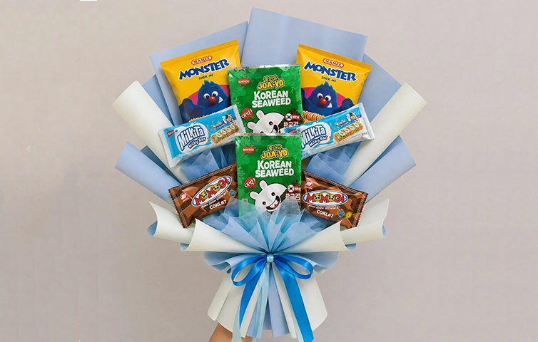 cara bikin buket snack mini